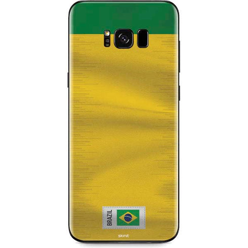 Brazil Soccer Flag Galaxy S8 Plus Skin